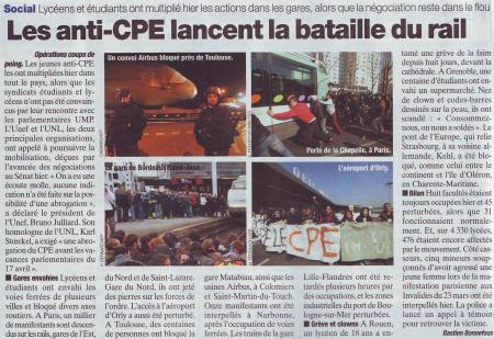 7 AVR FRAN Les anti-CPE lancent la bataille du rail